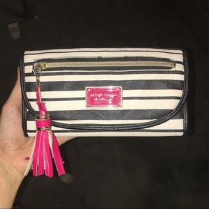 Striped Wallet Clutch Handpurse